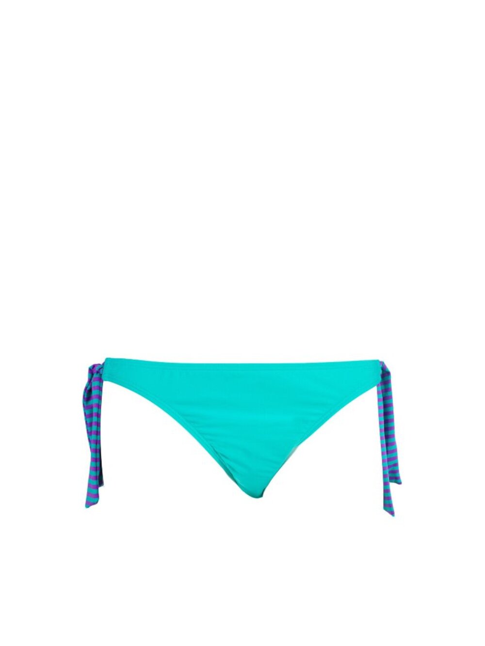 Splendid Malibu Stripe Retro Ties Bikini Swimsuit Bottom Teal Purple SP5562 NWT